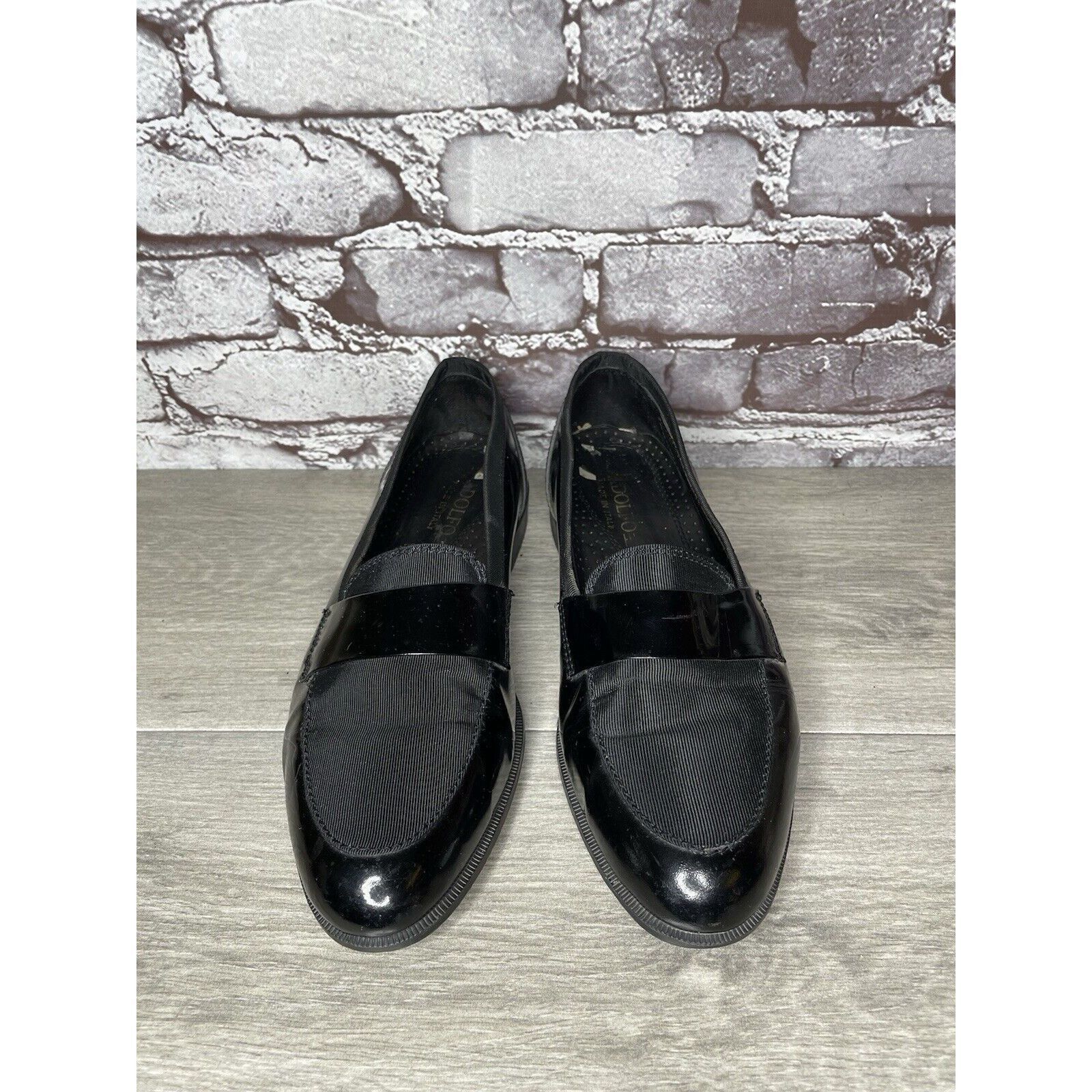 Adolfo Dominguez ADOLFO Black Patent Leather Tuxedo Dress Loafers Shoes Men’s Size US 8.5 / EU 41-42 - 22 Thumbnail