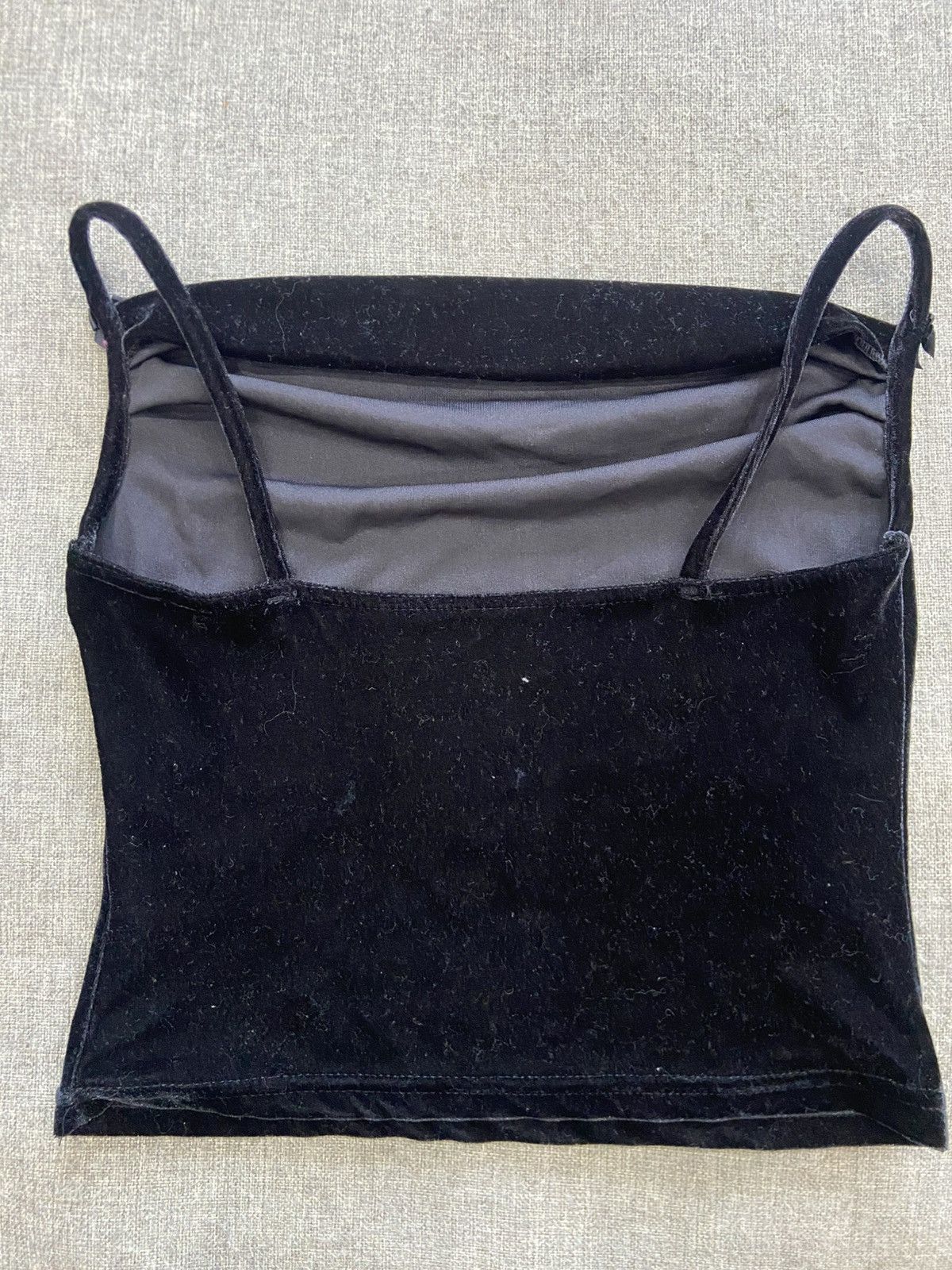 Other Y2K Black Velvet Cowl Neck Top Size S / US 4 / IT 40 - 6 Thumbnail