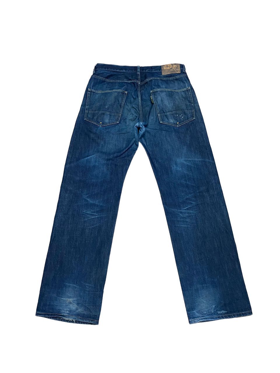 Japanese Brand 💥BEST OFFER💥BACK CHANNEL BAGGY DISTRESSED DENIM Size US 33 - 2 Thumbnail