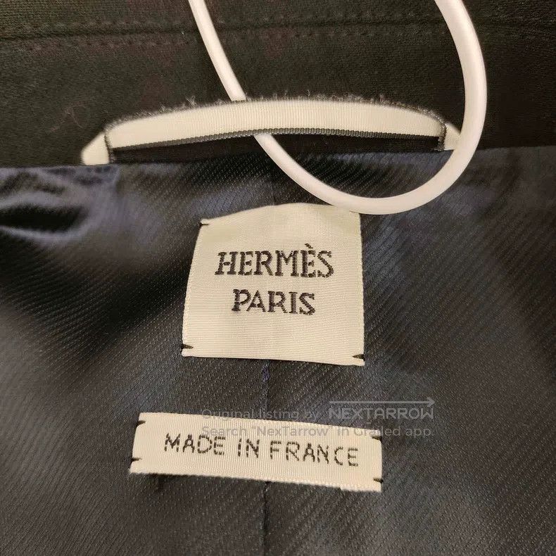 Hermes Hermes Black Slim Fit Sheep Wool Blazer Jacket Size XS / US 0-2 / IT 36-38 - 3 Thumbnail
