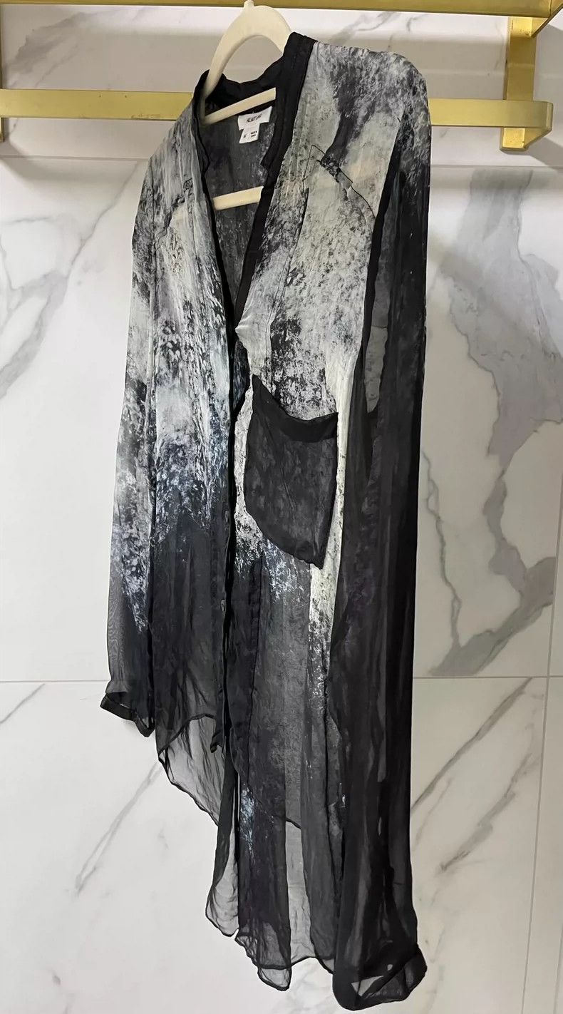 Helmut Lang HELMUT LANG Embroidered silk long sleeves Size M / US 6-8 / IT 42-44 - 1 Thumbnail