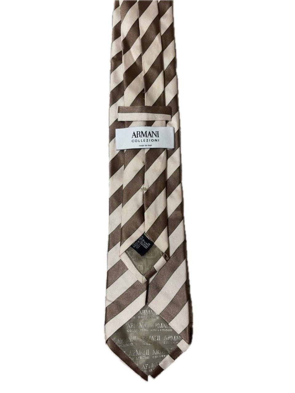 Armani Collezioni ARMANI COLLEZIONI lilac striped tie, made in Italy Size ONE SIZE - 2 Thumbnail