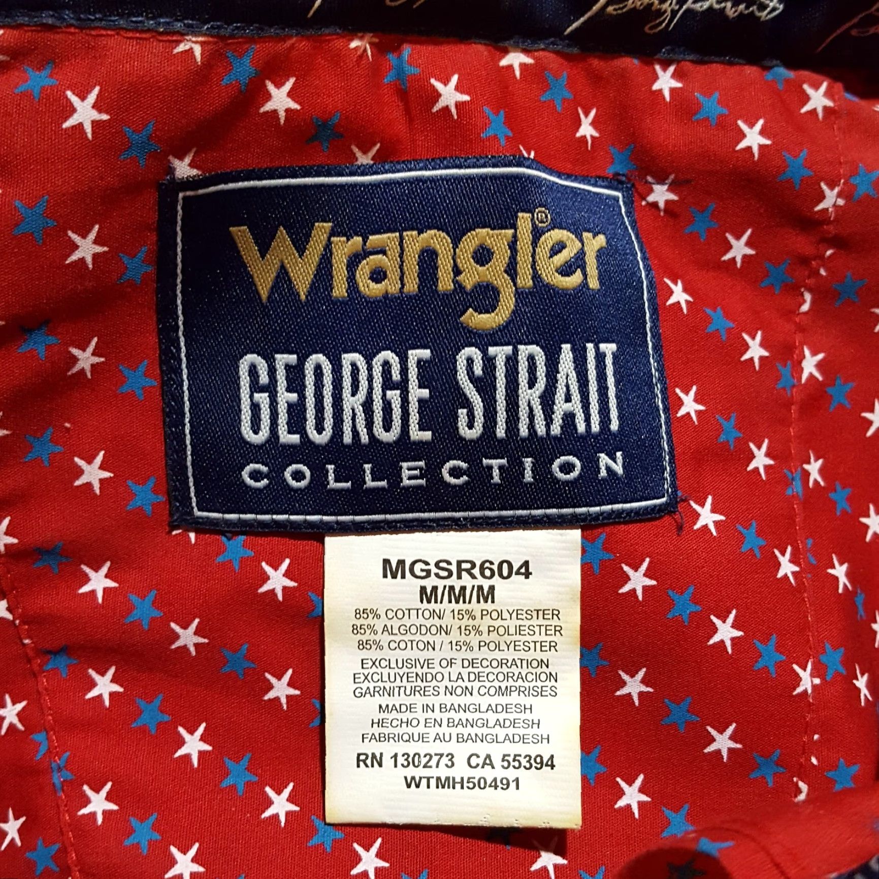 Wrangler VINTAGE Wrangler George Strait Red Button-Up Shirt Men's Medium Long Sleeve Western Casual Retro Size US M / EU 48-50 / 2 - 7 Thumbnail
