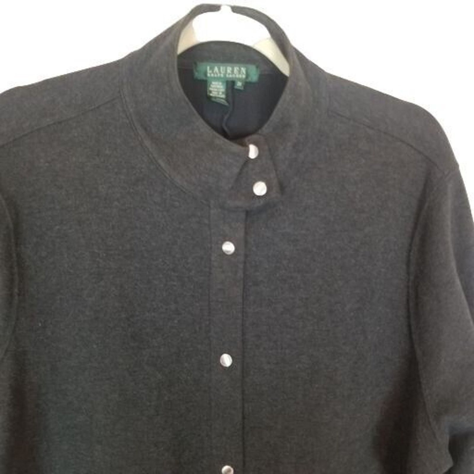Lauren Ralph Lauren Lauren Ralph Lauren Snap Up Jacket Size 2X Minimalist Preppy Size XXL / US 16-18 / IT 52-54 - 2 Thumbnail