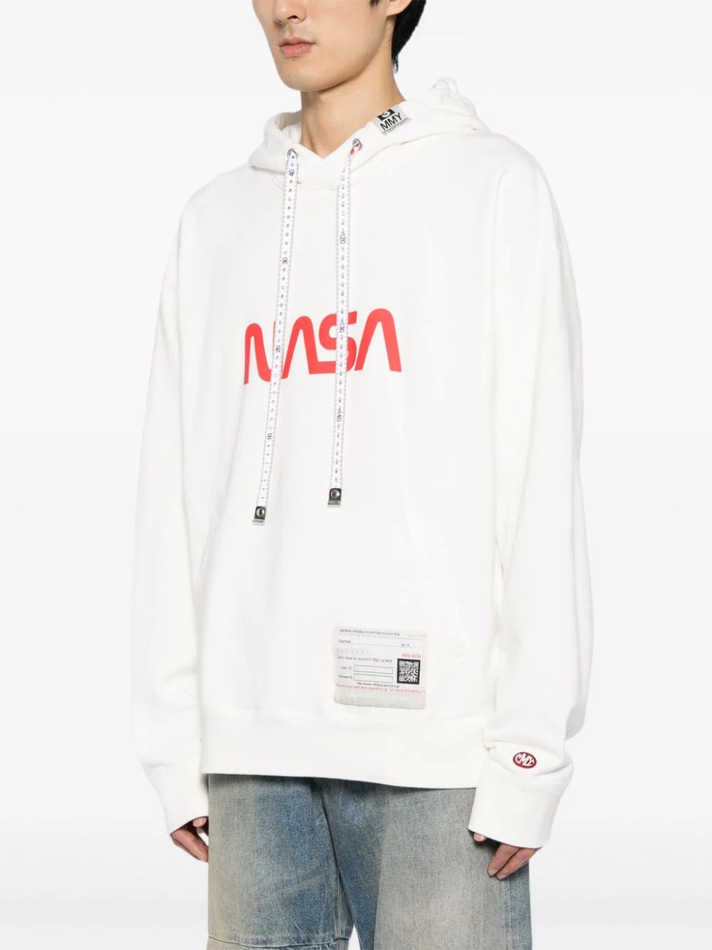Maison MIHARA YASUHIRO o1mris0824 Nasa Printed Hoodie in White Size US M / EU 48-50 / 2 - 5 Thumbnail
