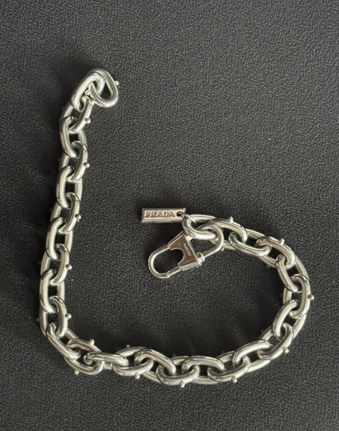 Prada Prada Chunky Spiked Chain Link Necklace | Grailed