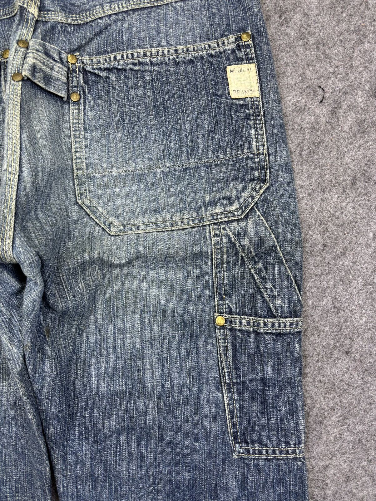 Japanese Brand 💥DOUBLE KNEE💥MEDICAL BRANCH Japan Carpenter Jeans F794 Size US 33 - 10 Thumbnail