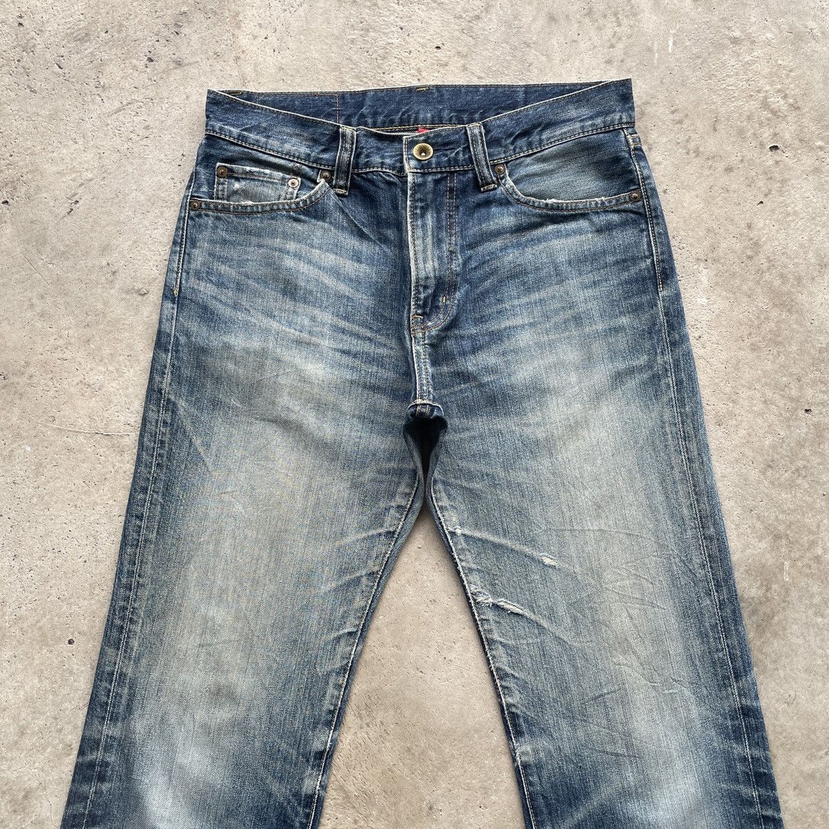 Japanese Brand × Jean × Vintage W32💥 Vintage Japanese StoneWash Jeans Faded Denim Pants Size US 32 / EU 48 - 3 Thumbnail