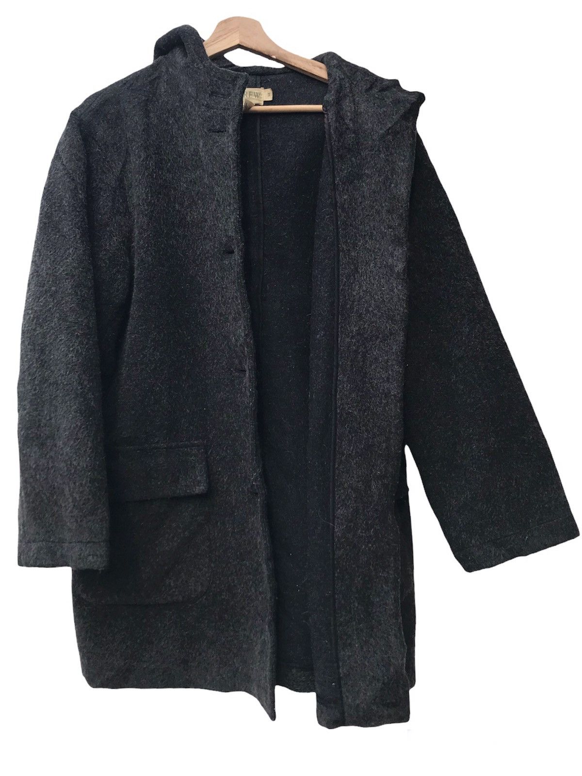 J.Crew Vintage J.Crew Alpaca Mohair Hoodie Coat Size US M / EU 48-50 / 2 - 2 Thumbnail