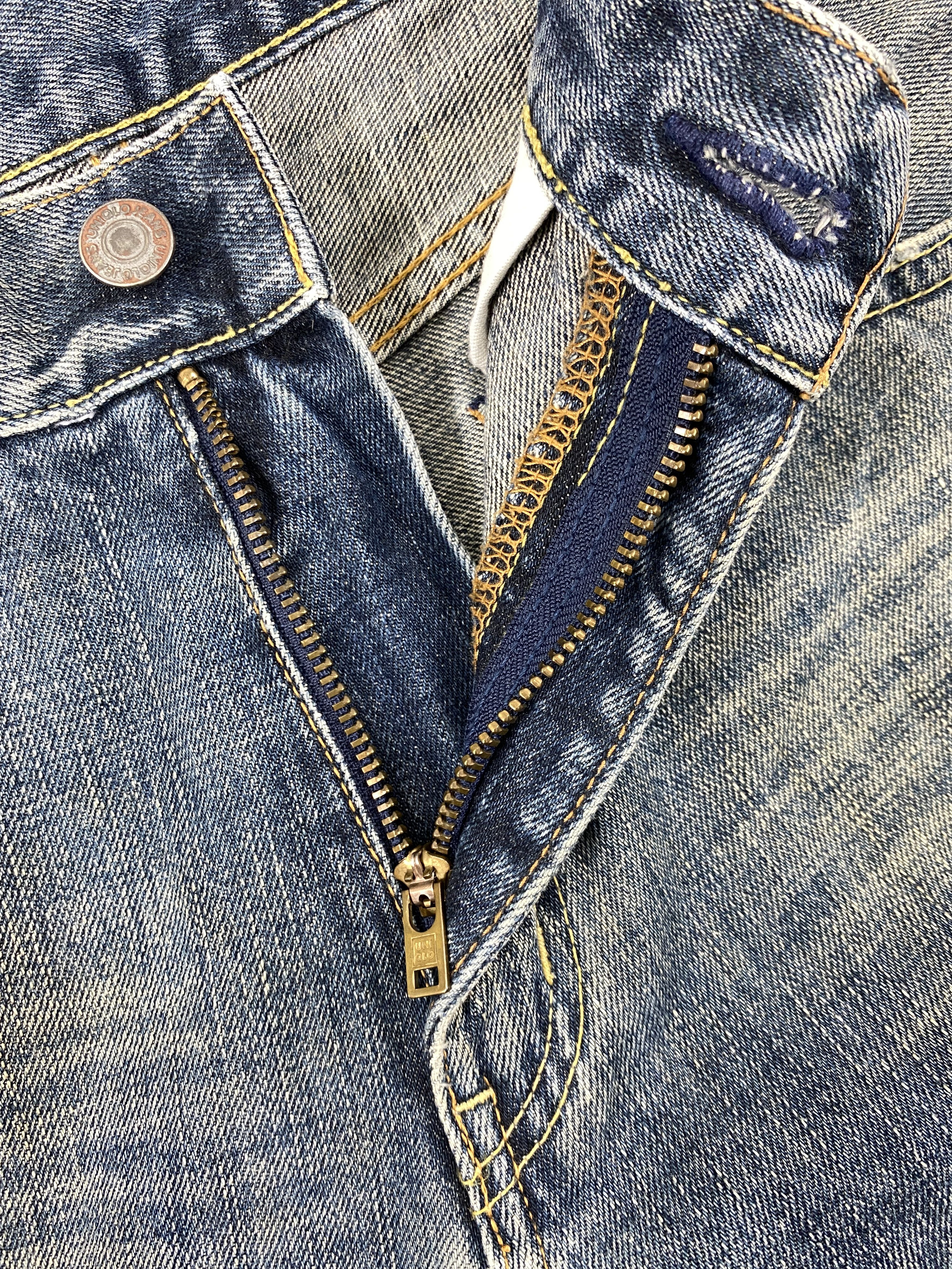 Japanese Brand Uniqlo Distressed Denim 32x33.5 -JN063 Size US 32 / EU 48 - 6 Thumbnail