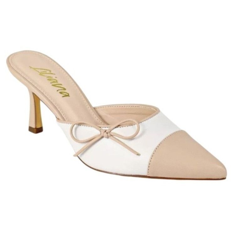Other LILIANA / Mindi-1 / Pointed / Toe Beige & White / Heeled / M Size US 10 / IT 40 - 1 Thumbnail