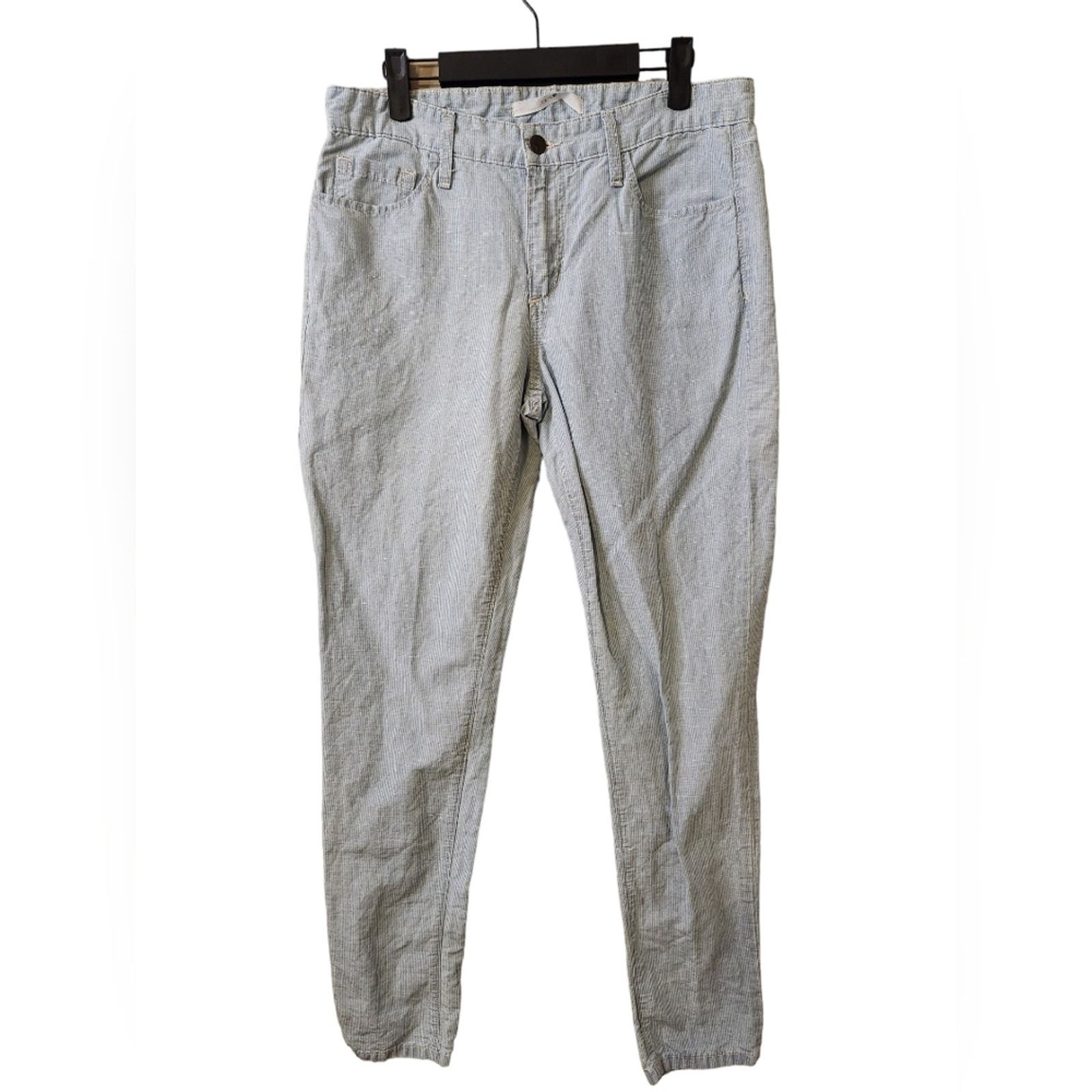 Joe's Joes Jeans Weekender Linen Cotton Blend Striped Pants 28 Size 28" / US 6 / IT 42 - 2 Thumbnail