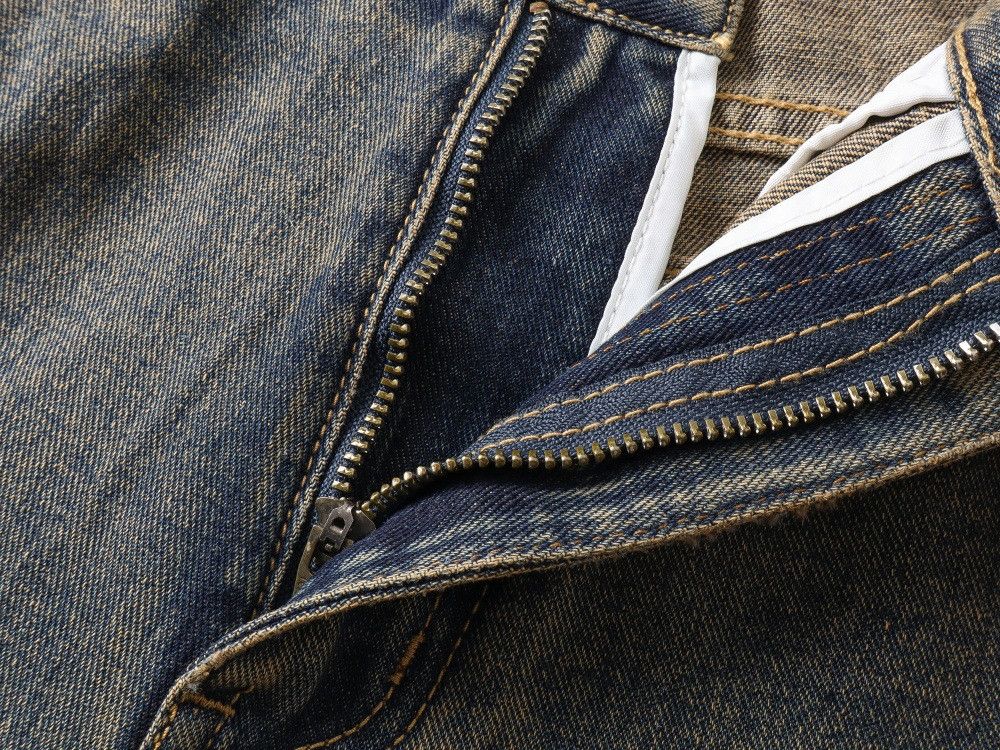 Vintage American retro washed distressed jeans for men Size US 32 / EU 48 - 4 Thumbnail