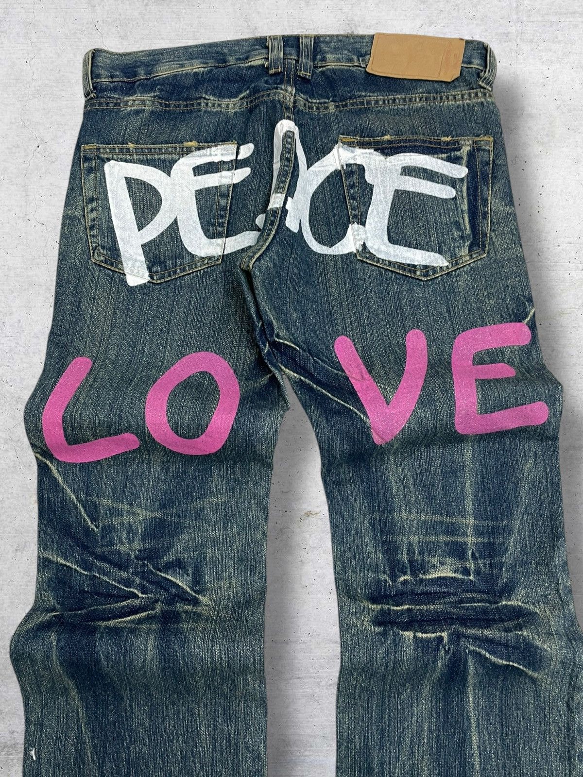 Hysteric Glamour POINT LOMA 1990S JAPAN DESIGNER PEACE&LOVE DAICOCK DENIM Size US 33 - 6 Thumbnail