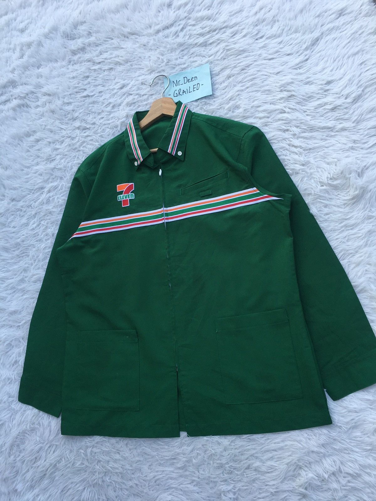 Japanese Brand Rare 7 Eleven Uniform Staff Long sleeve Shirt Size US XL / EU 56 / 4 - 3 Thumbnail