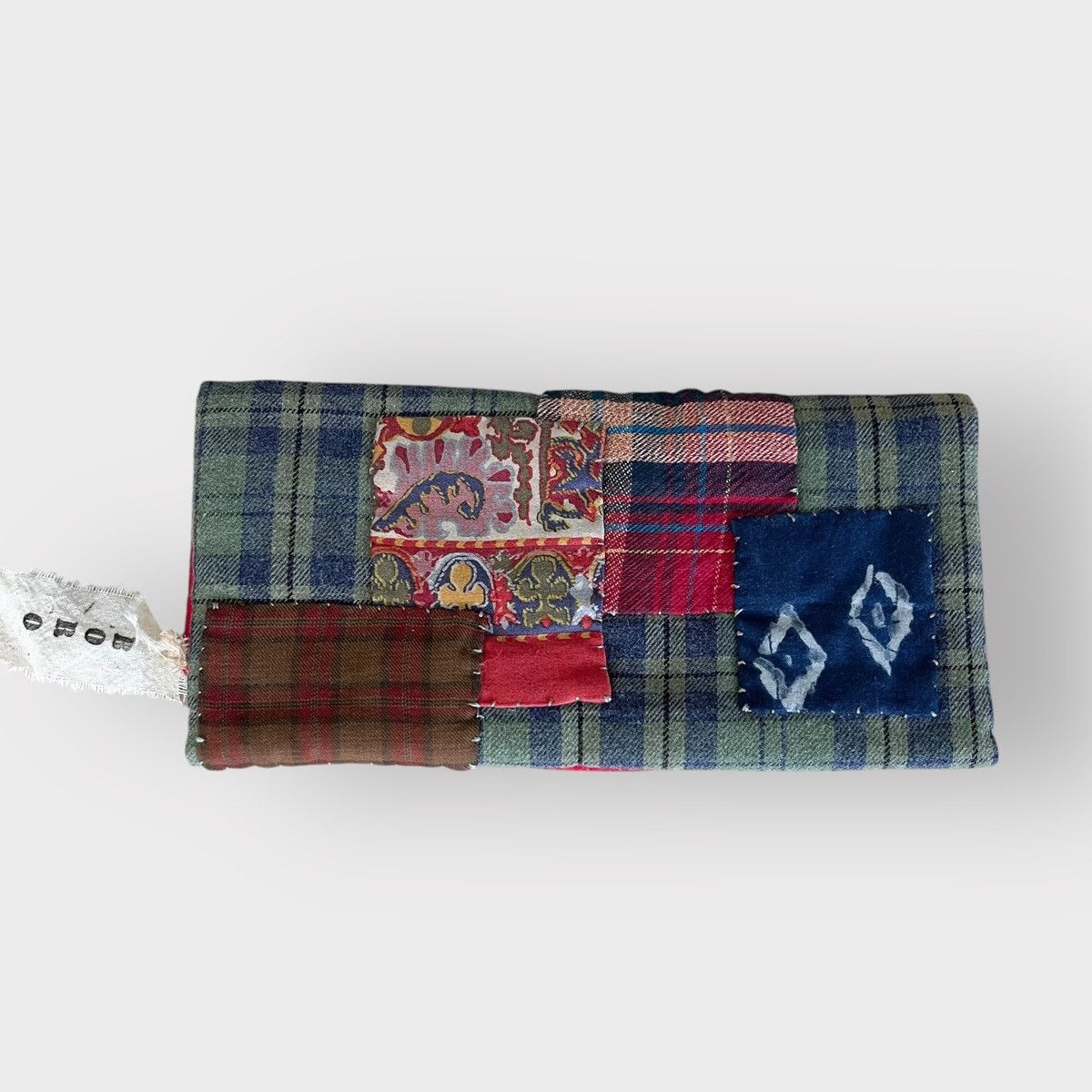 Designer RARE! 1 of 1 Japanese Boro Traditional Long Fabric Wallet Size ONE SIZE - 2 Thumbnail