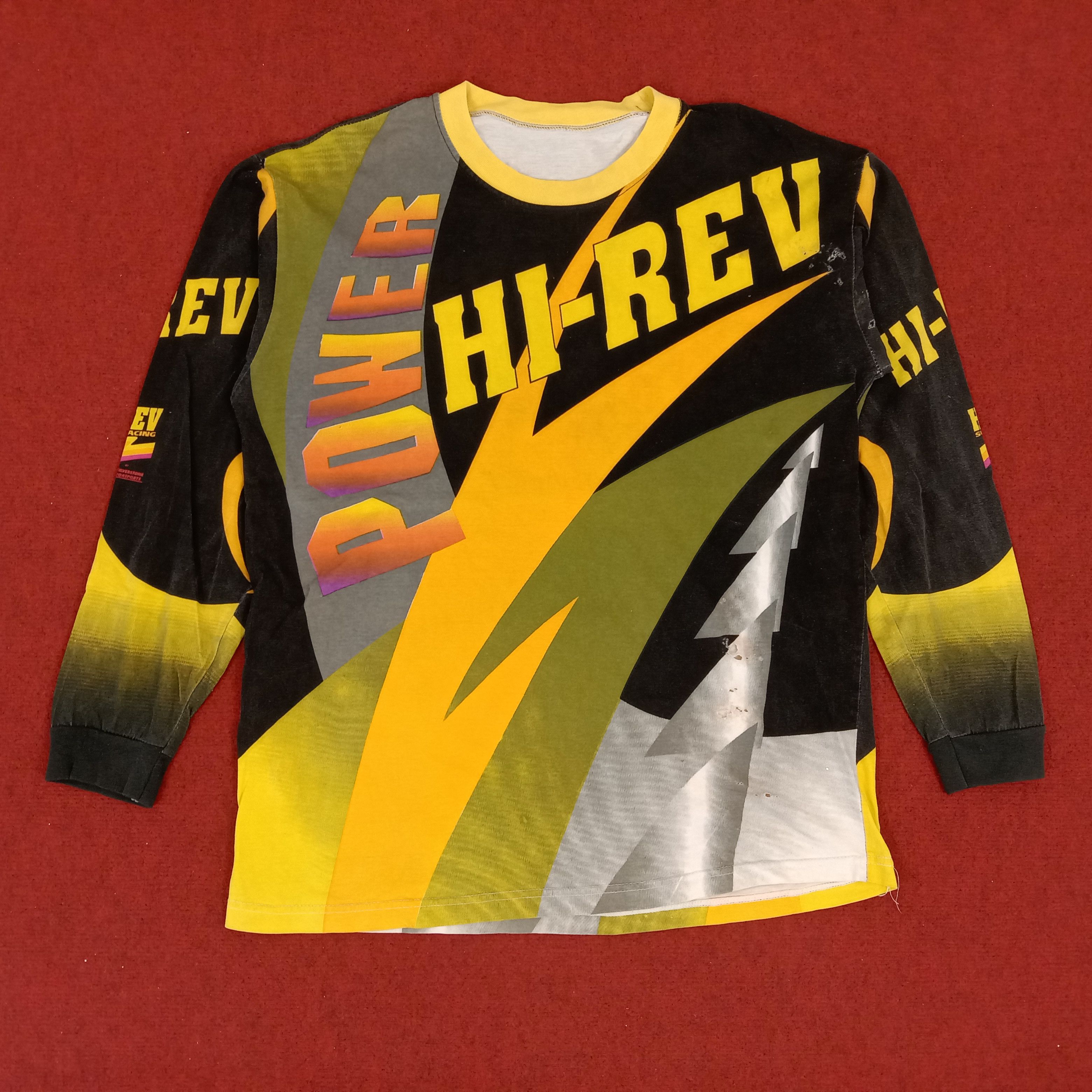Japanese Brand × Vintage Motorcross Hi Rev Sportswear Extreme Long Sleeve Tshirt Size US XL / EU 56 / 4 - 3 Thumbnail