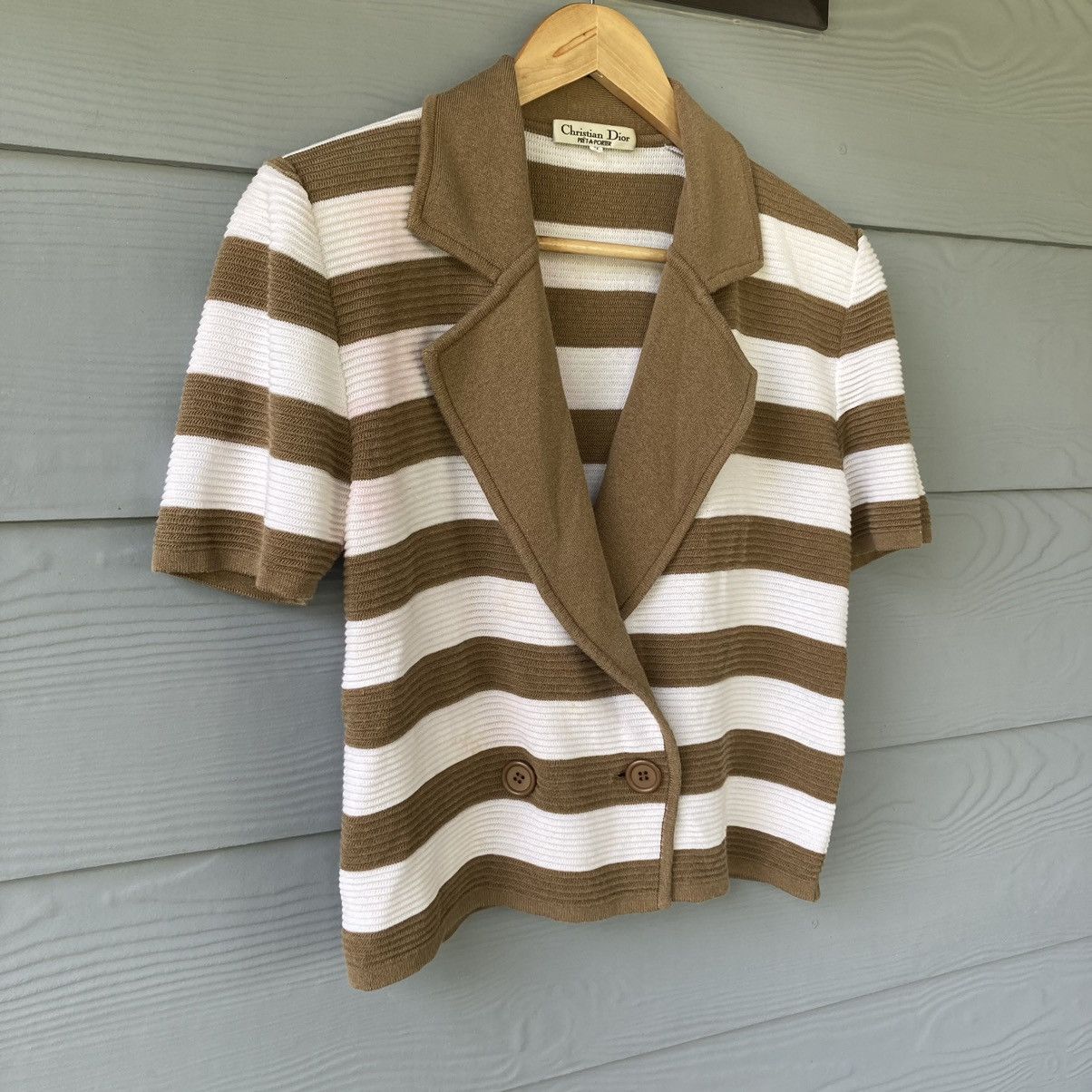 Christian Dior Monsieur Vintage Cristian Dior Brown Knitwear Size M Size M / US 6-8 / IT 42-44 - 2 Thumbnail