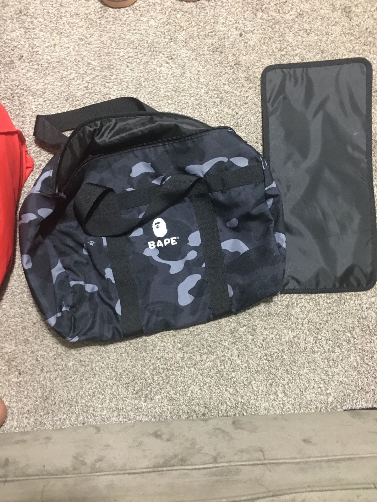 2022 bape duffle bag black