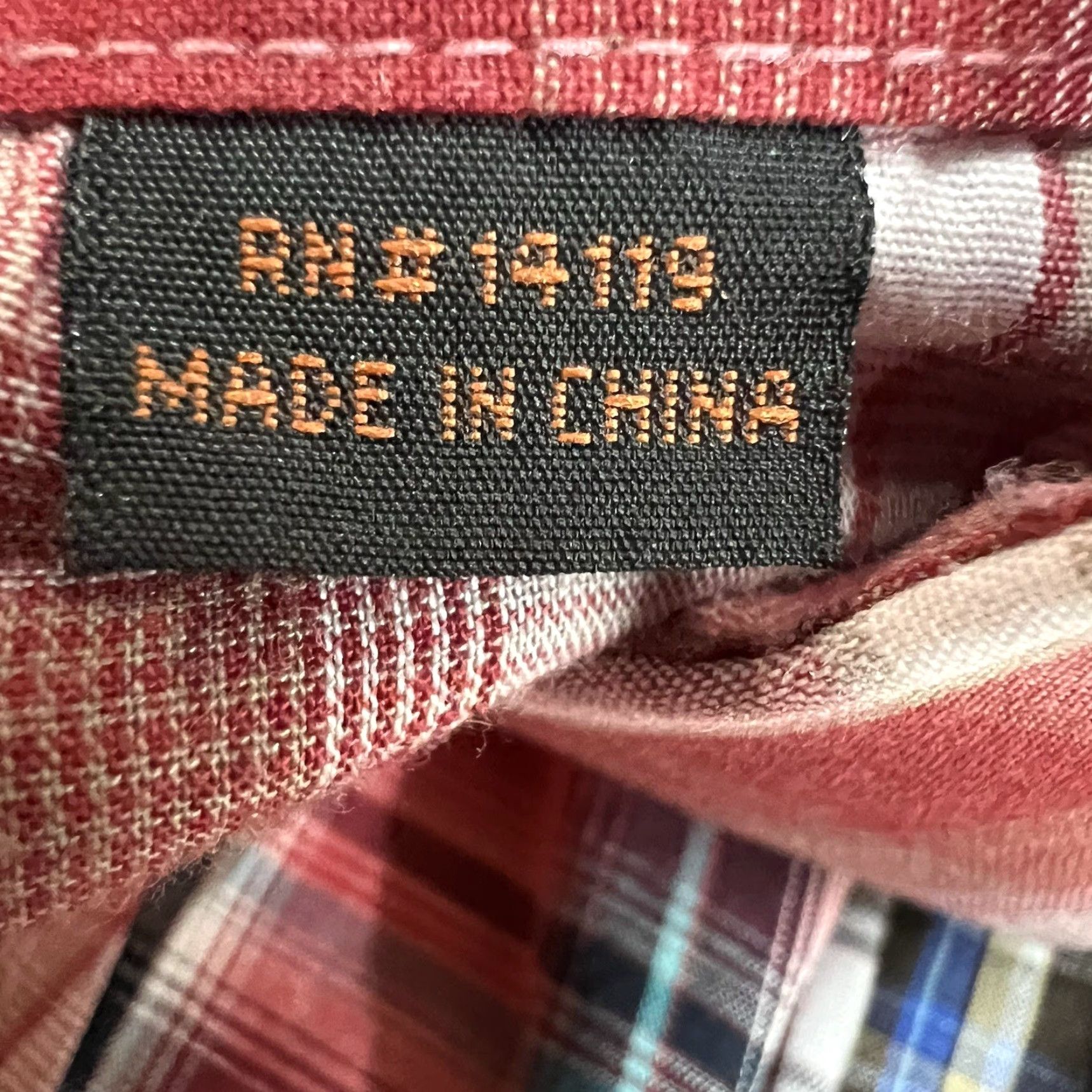 Vintage Plains Western Wear Plaid Pearlsnap Shirt Mens M Red Short Sleeve Shirt Size US M / EU 48-50 / 2 - 6 Thumbnail