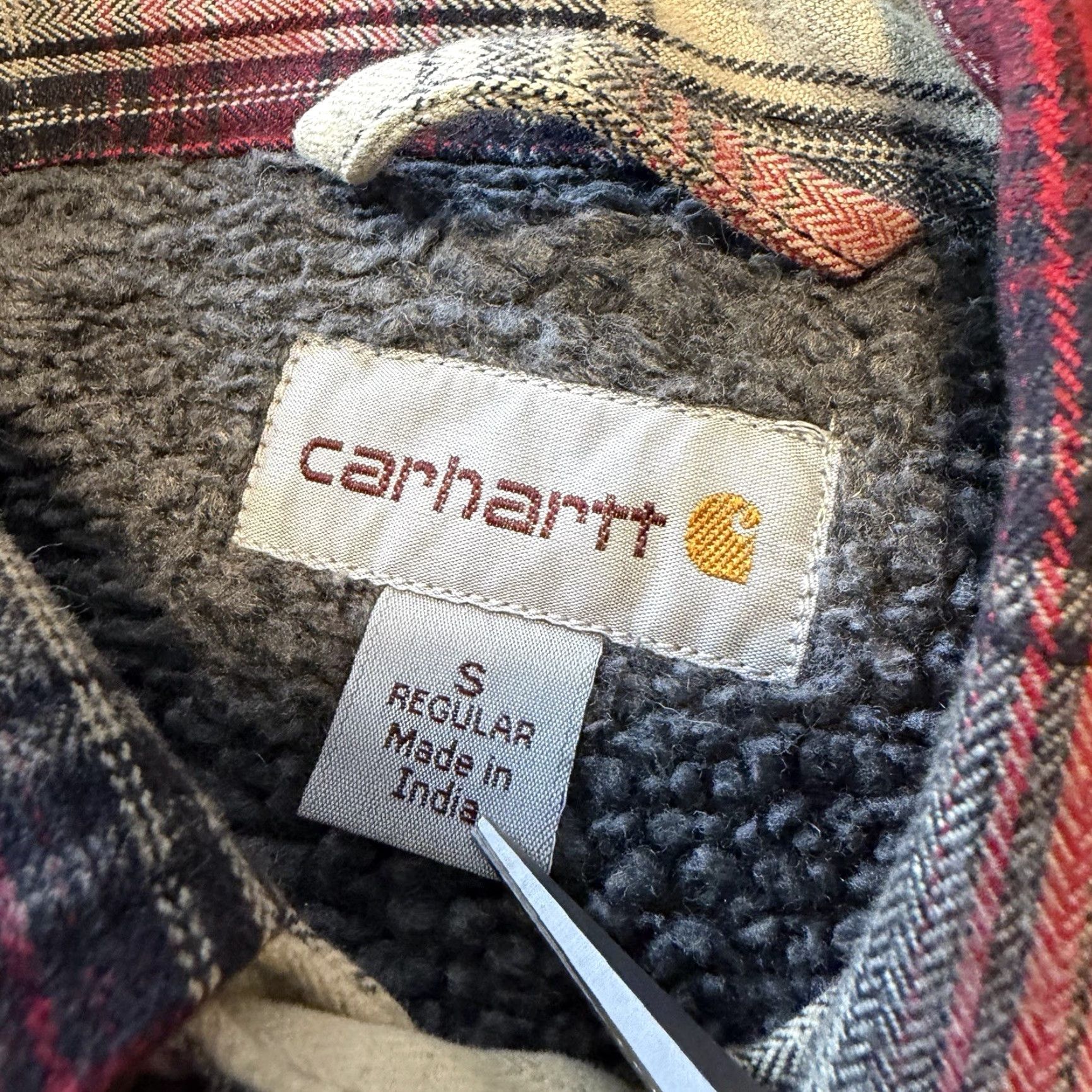 Carhartt Carhartt Jacket Mens Small Lined Red Plaid Flannel 103821 608 Size US S / EU 44-46 / 1 - 4 Thumbnail
