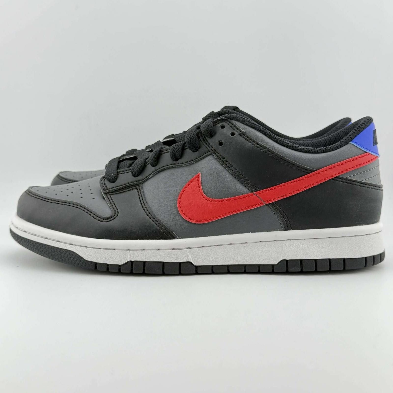 Nike Nike Dunk Low Black Racer Blue Uni Red 6.5Y New Size US 6.5 / EU 39-40 - 2 Thumbnail