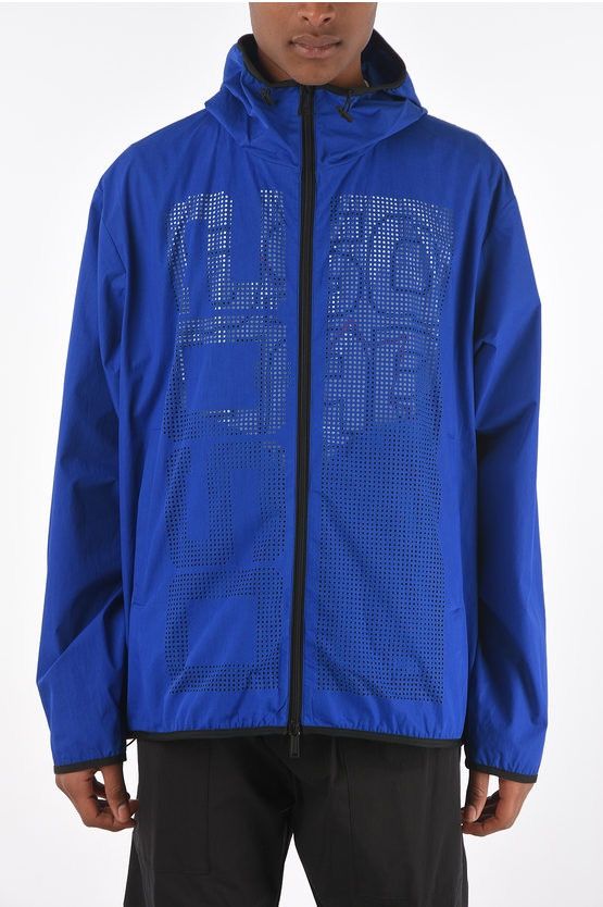 Dsquared2 DSQUARED2 PERFORATED OUTERWEAR JACKET WITH HOOD Size US M / EU 48-50 / 2 - 2 Thumbnail