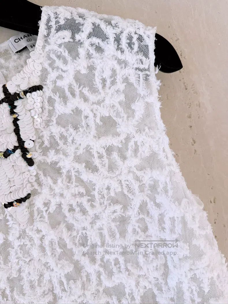 Chanel Chanel 23C Early Spring Vacation Double C Embroidered Lace Size XXS / US 00 / IT 34 - 3 Thumbnail