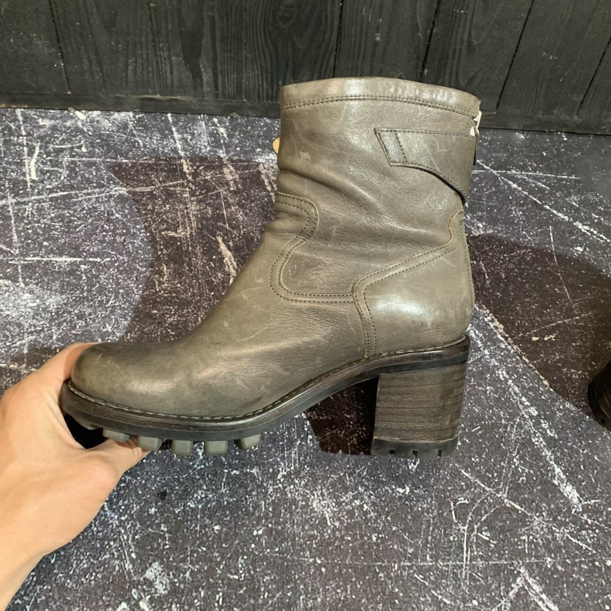 Japanese Brand FREE LANCE Leather Biker Wmns Boots Size 36 Rick Owens Style Size US 6 / IT 36 - 10 Thumbnail