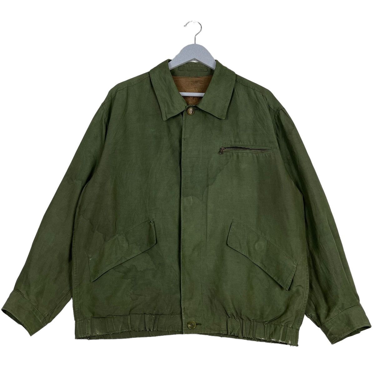 ジャケット・アウター 90s dunhill linen jacket ma-1 italy made Alfred Dunhill 🔥 VINTAGE DUNHILL BLOUSON SILK LINEN JACKET