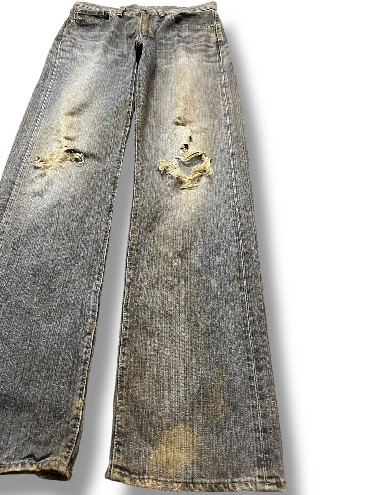 Big John Vintage Big John Big Washing Mudwash Distressed Denim Size US 30 / EU 46 - 4 Thumbnail