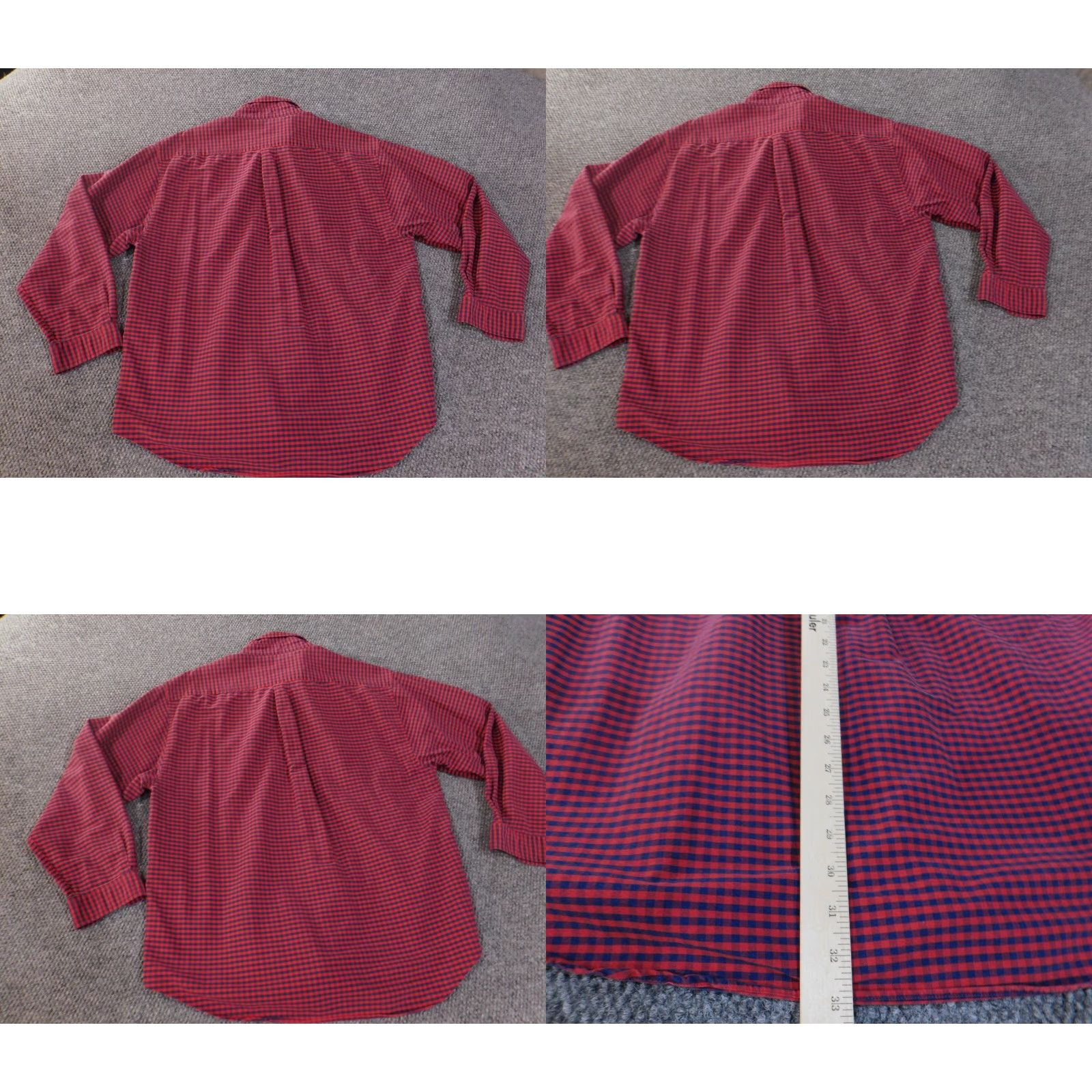 Alexander Julian Alexander Julian Shirt XL Red Plaid Mens Button Up Classic Size US XL / EU 56 / 4 - 8 Thumbnail