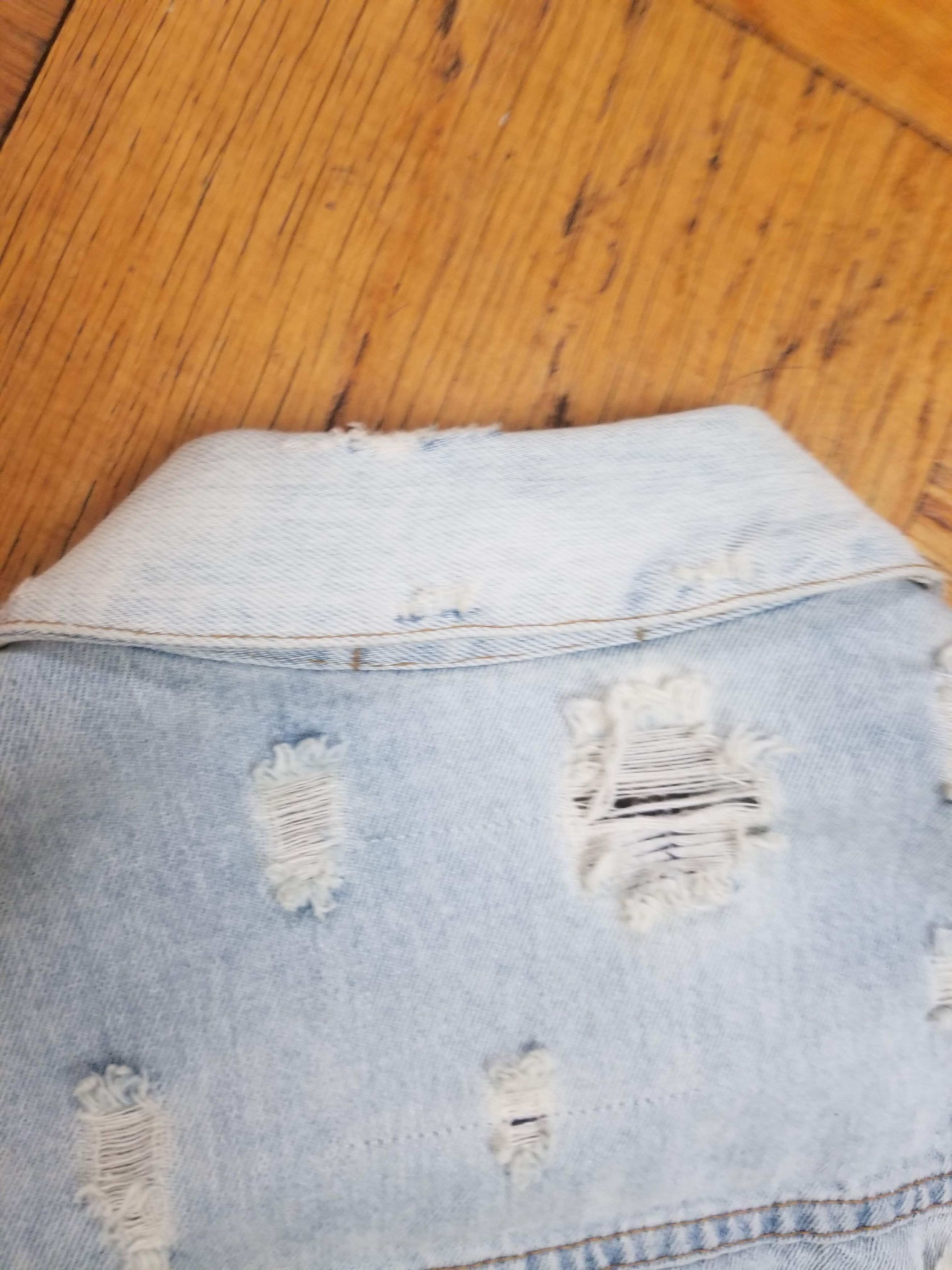 Alexander Wang Denim Alexander Wang Daze scratch oversized denim Jacket Size US L / EU 52-54 / 3 - 7 Thumbnail