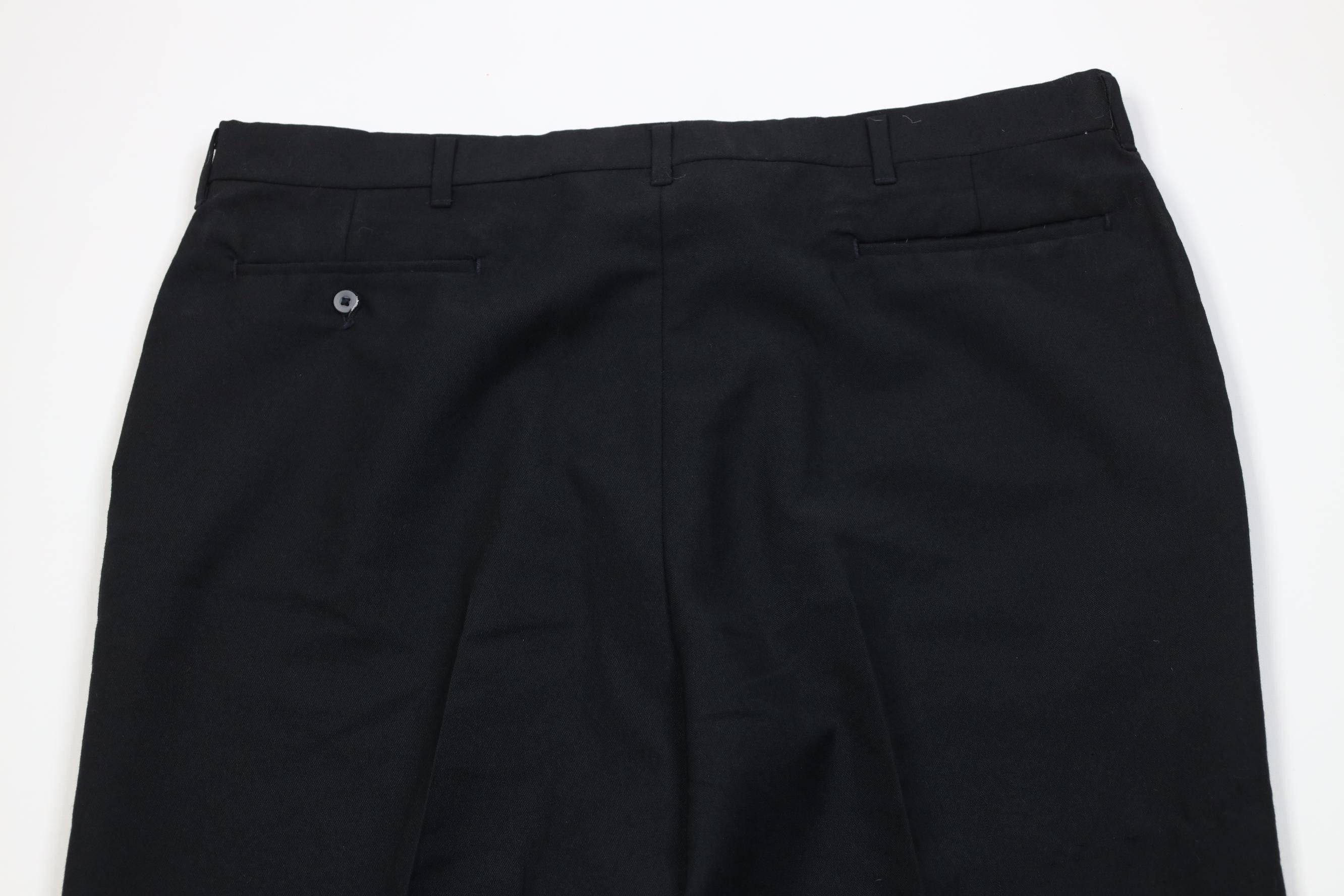 Vintage Vintage 70s Streetwear Knit Wide Leg Chino Pants Black USA Size US 38 / EU 54 - 11 Thumbnail