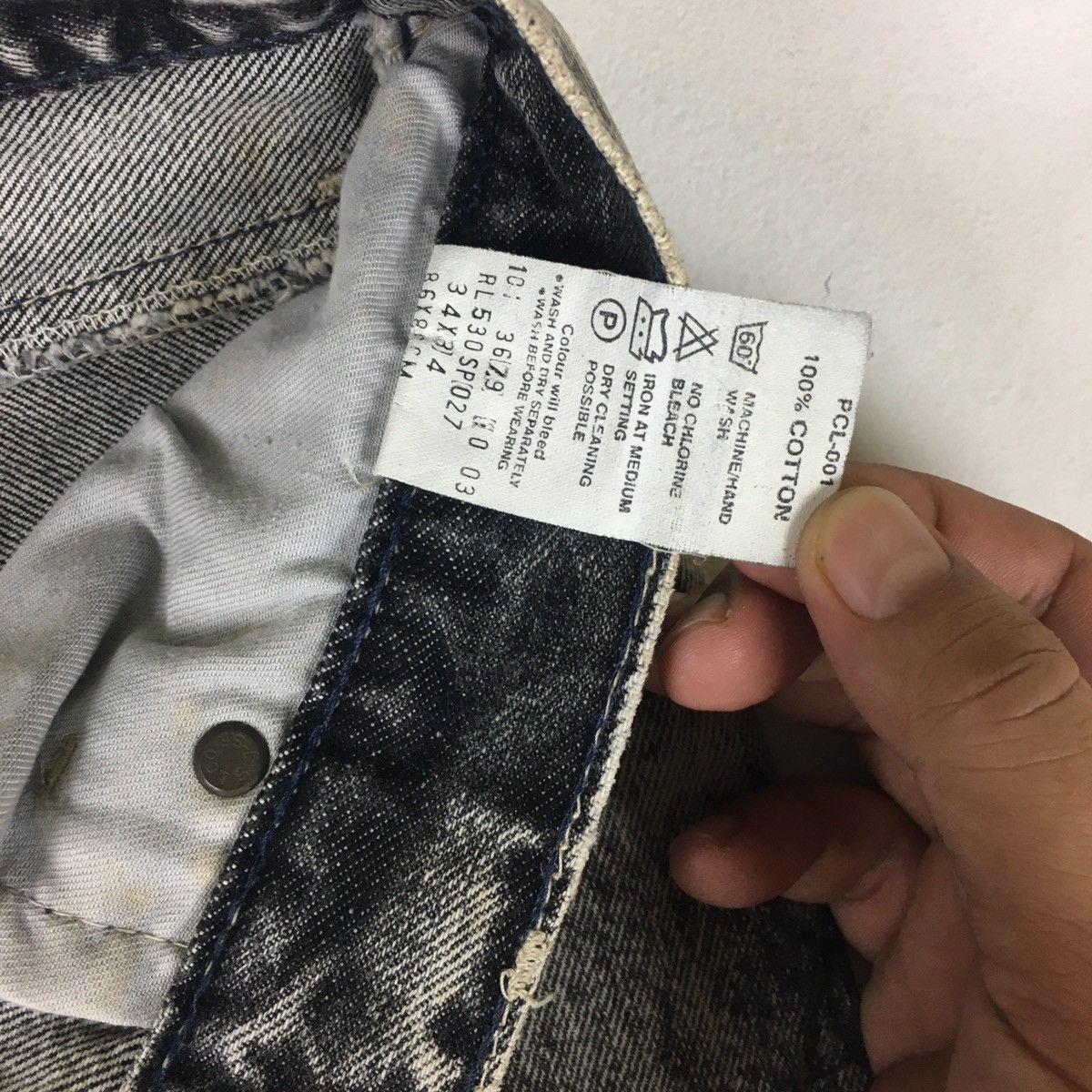 Levi's Vintage Levi’s 530 Bleach Black Flare Size US 34 / EU 50 - 12 Thumbnail