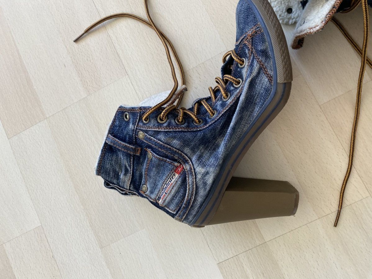 Diesel Diesel Vintage Denim Insulated Y2K Heels Size US 11 / IT 41 - 4 Thumbnail