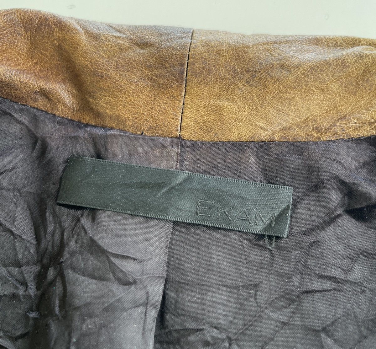 Ekam Ekam Asymmetrical Goatskin Zip Up Jacket Size US S / EU 44-46 / 1 - 16 Thumbnail