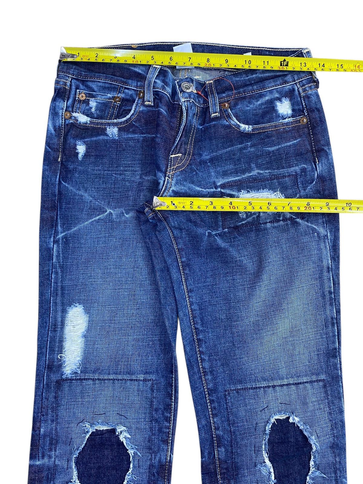 Lucky Brand Lucky Brand Ripped Patchwork Style Bootcut Jeans Size US 26 / EU 42 - 5 Thumbnail