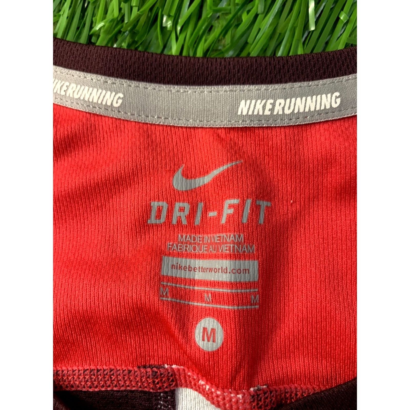 Nike Nike Dri-FIT Running Women Shirt M Red Brown Black Jersey 2014 Training Sport Shirt Jersey Short Sleeve Size M / US 6-8 / IT 42-44 - 5 Thumbnail