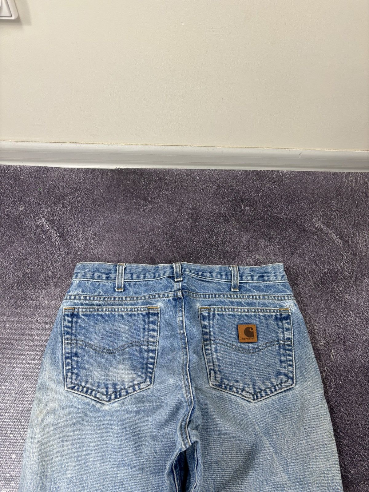Carhartt Vintage Carhartt USA Faded Washed Blue Hype Denim Jeans Size US 32 / EU 48 - 5 Thumbnail