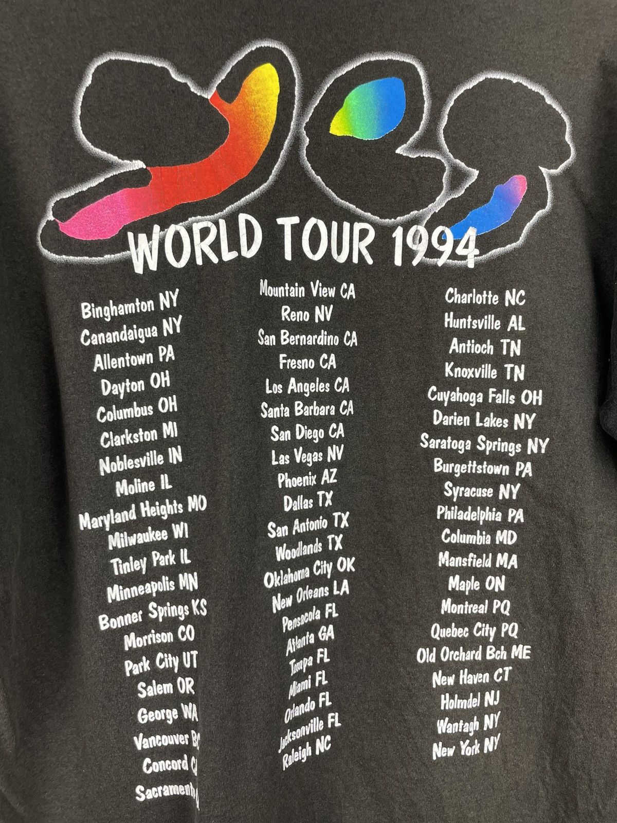Band Tees Vintage 90s Yes Talk tour rock band sun faded t shirt Size US M / EU 48-50 / 2 - 5 Thumbnail