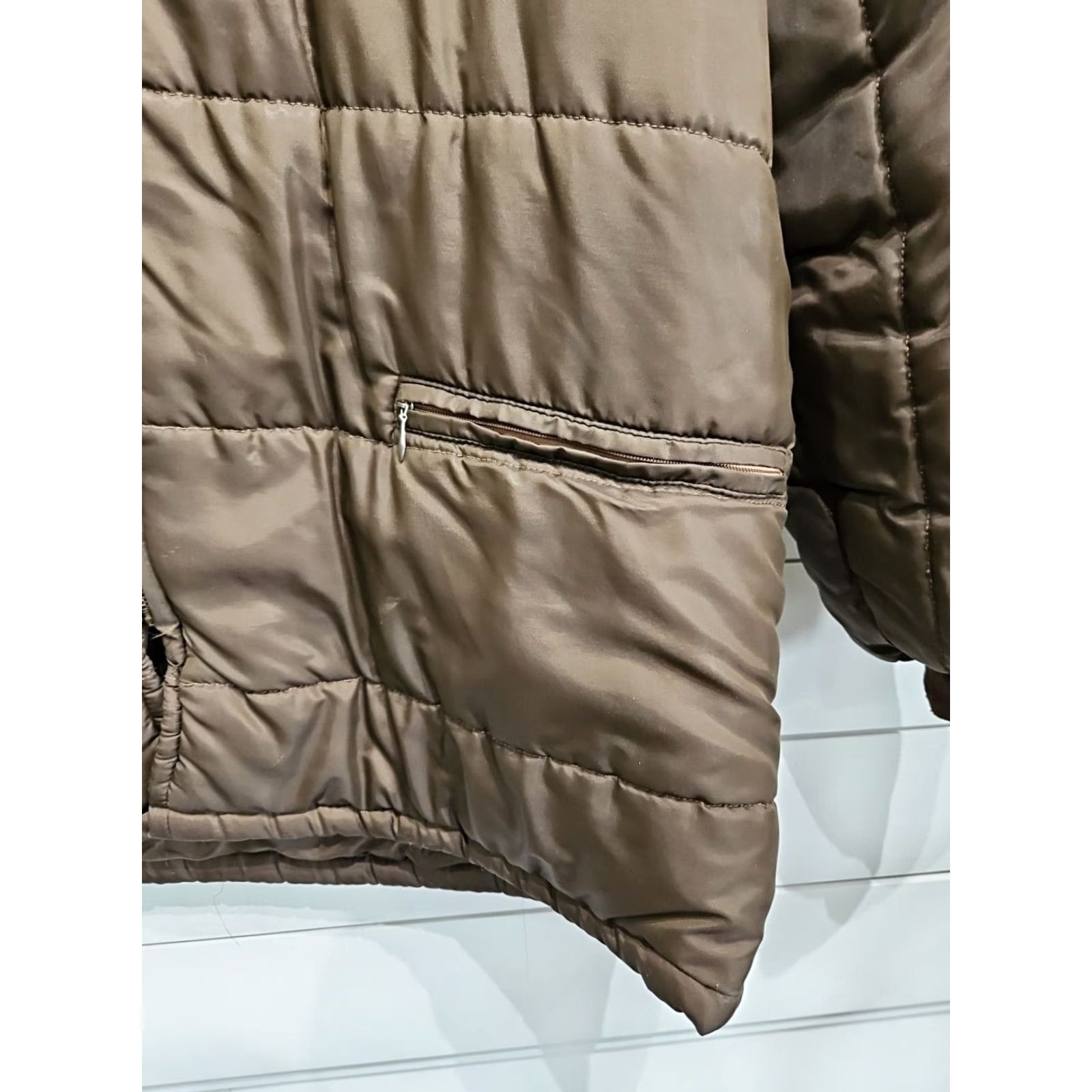 JCPenney VINTAGE John Deere Puffer Trucker Jacket Coat Mens XL Brown Jacket Size US XL / EU 56 / 4 - 6 Thumbnail