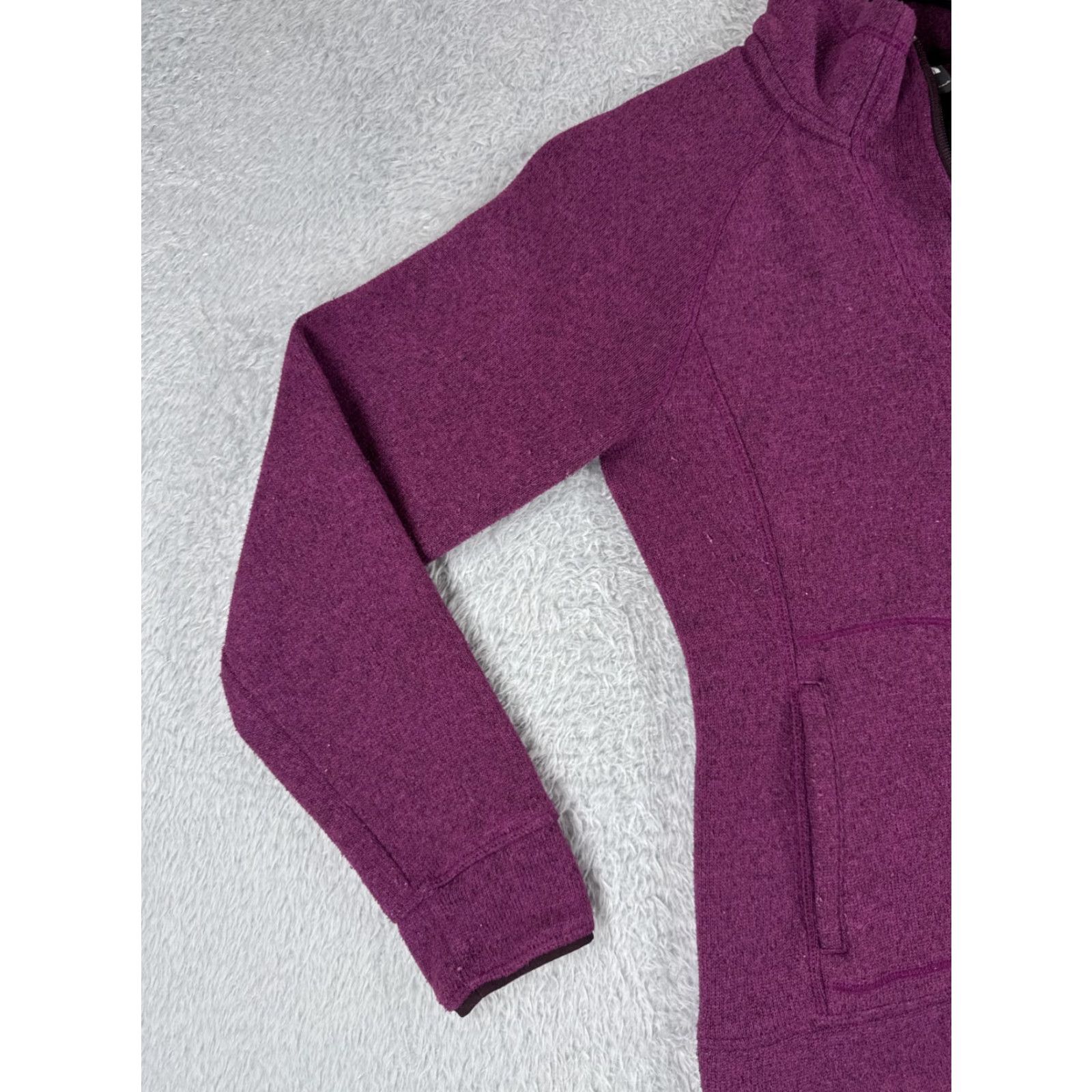 The North Face The North Face Jacket Women Small Purple Knit Shell Fleece Lined Polyester Mock Size L / US 10 / IT 46 - 3 Thumbnail