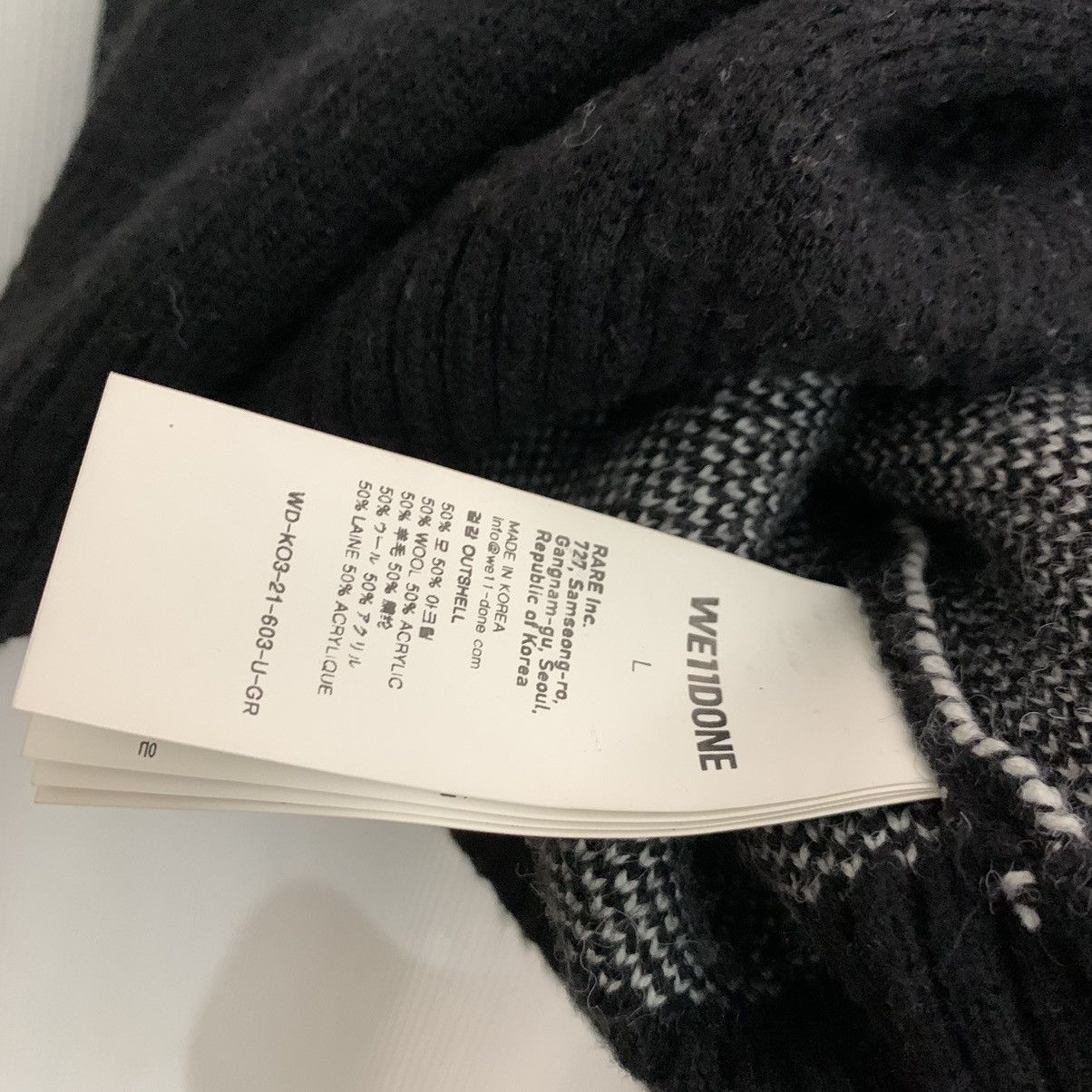 WE11DONE We11done square logo Pile knit jumper sweater Size US L / EU 52-54 / 3 - 6 Thumbnail