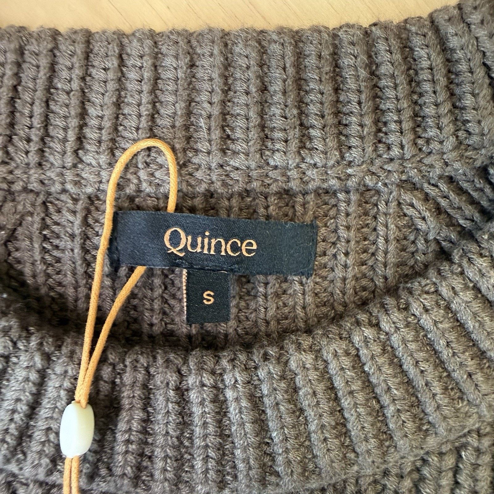 Quince Quince Fisherman Crew Sweater Women's Small Brown Organic Size S / US 4 / IT 40 - 9 Thumbnail