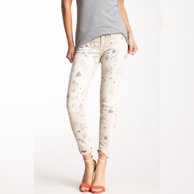 Current/Elliot Current/Elliott The Stiletto Safari Write On Destroy Jeans Size 28" / US 6 / IT 42 - 4 Thumbnail