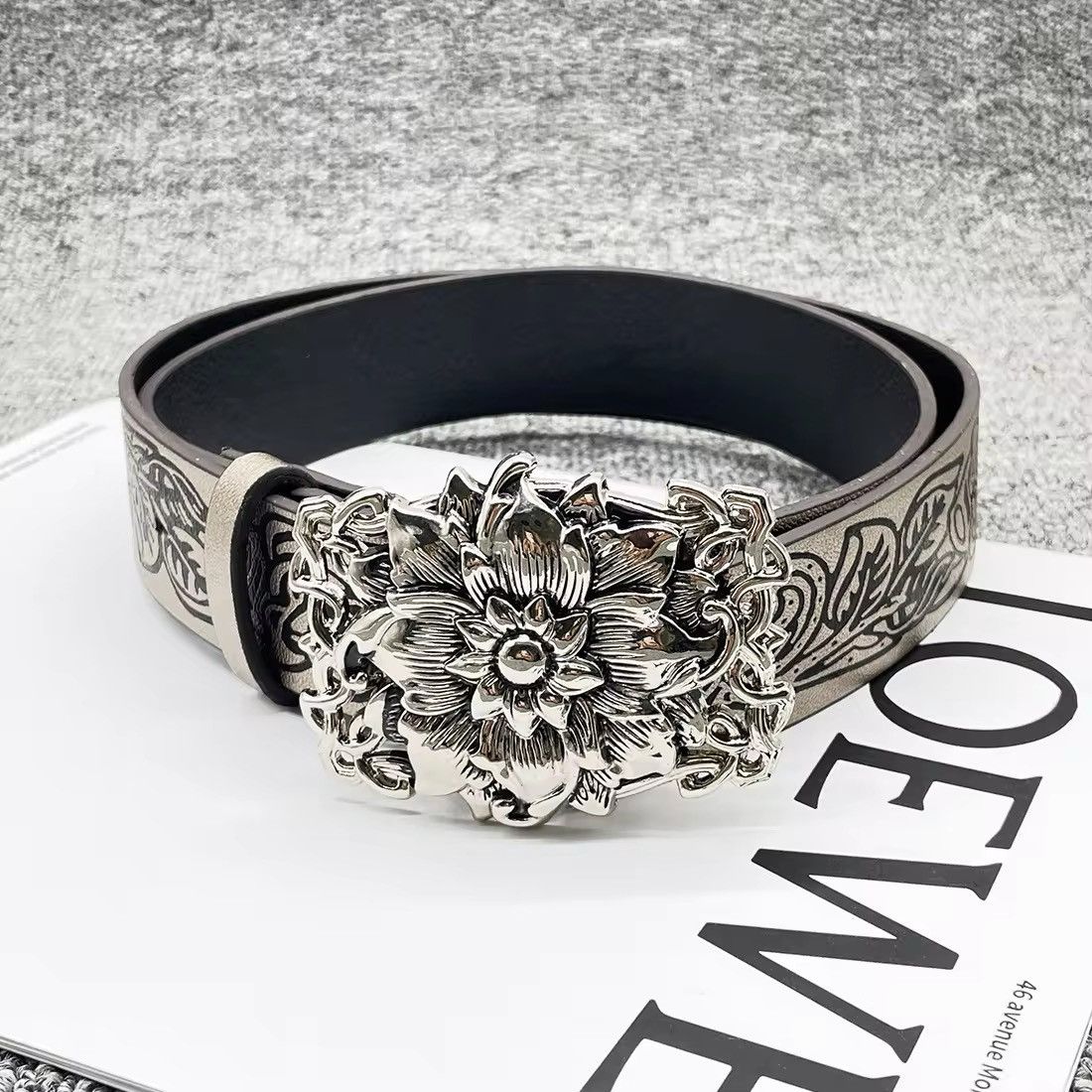 Japanese Brand × Leather Rose Pu Leather Belt Belt Size ONE SIZE - 1 Thumbnail