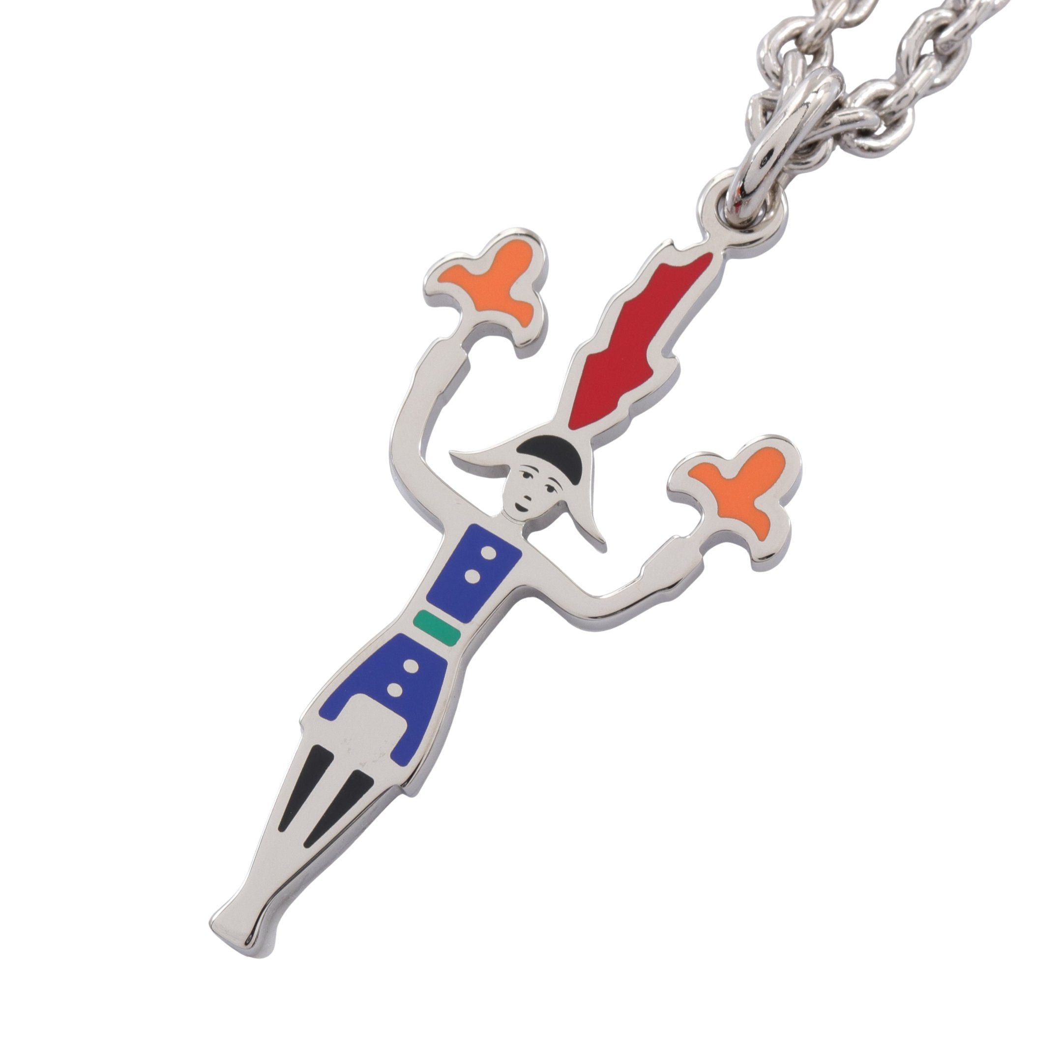 Hermes Hermes Artificier Fireworks Maker Necklace Silver Multicolor Size ONE SIZE - 1 Thumbnail