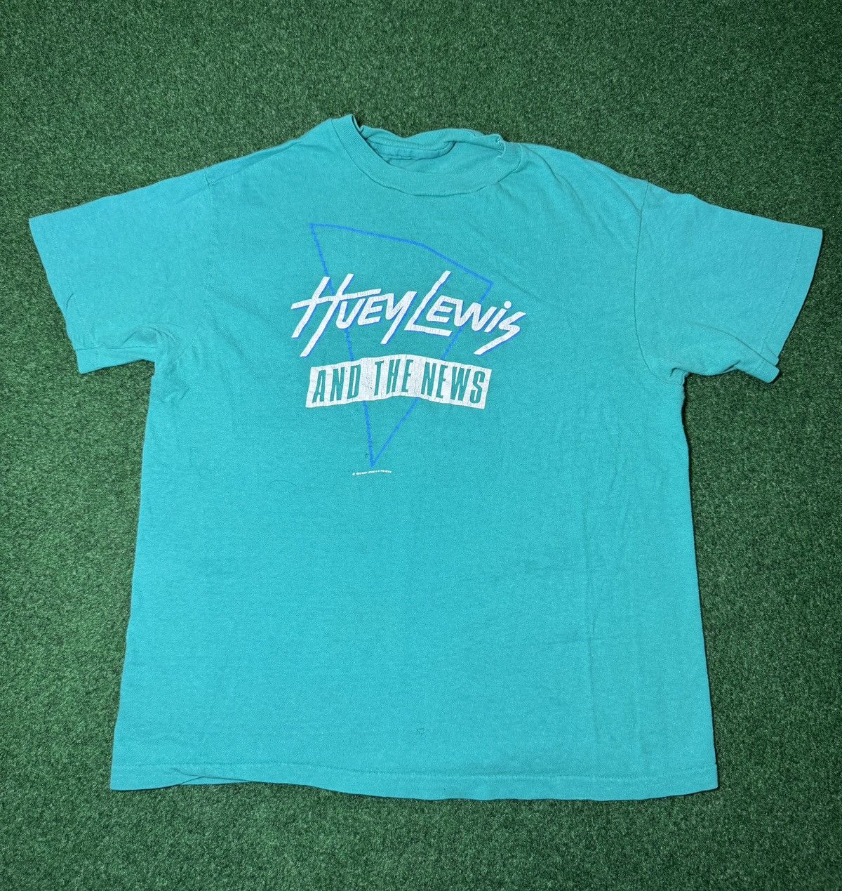 Vintage Huey Lewis And The News XS 80s Concert Tour T Shirt