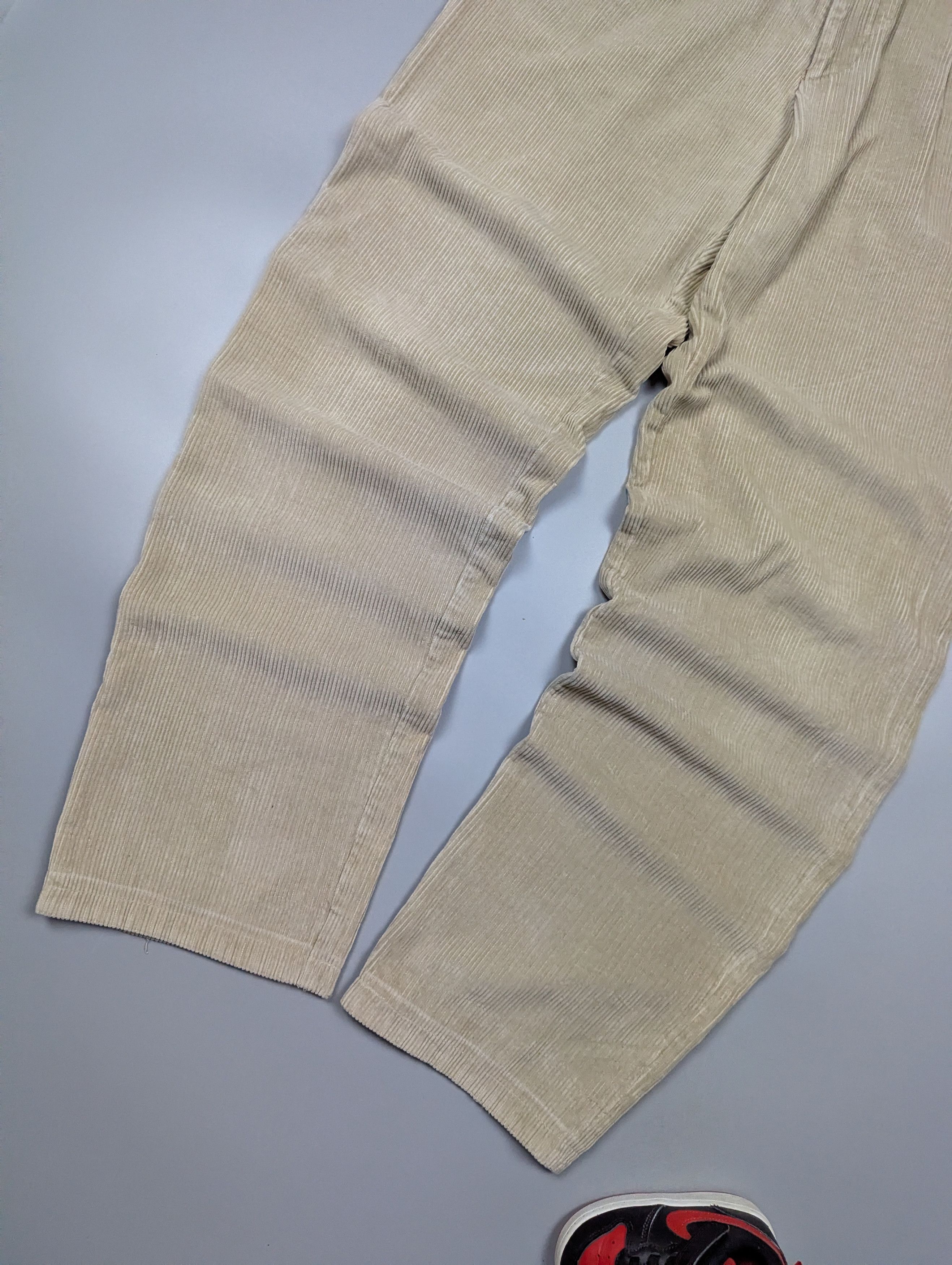 HUGO BOSS Mitch Vintage Straight Men's Corduroy Beige Pants